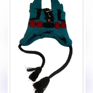 My Hero Academia Deku Cosplay Tassel Peruvian Laplander Knit Beanie Hat Cap OSFM